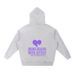S4JR x Assk First Puzzle Heart Snow Wash Fleece Oversize Hoodie