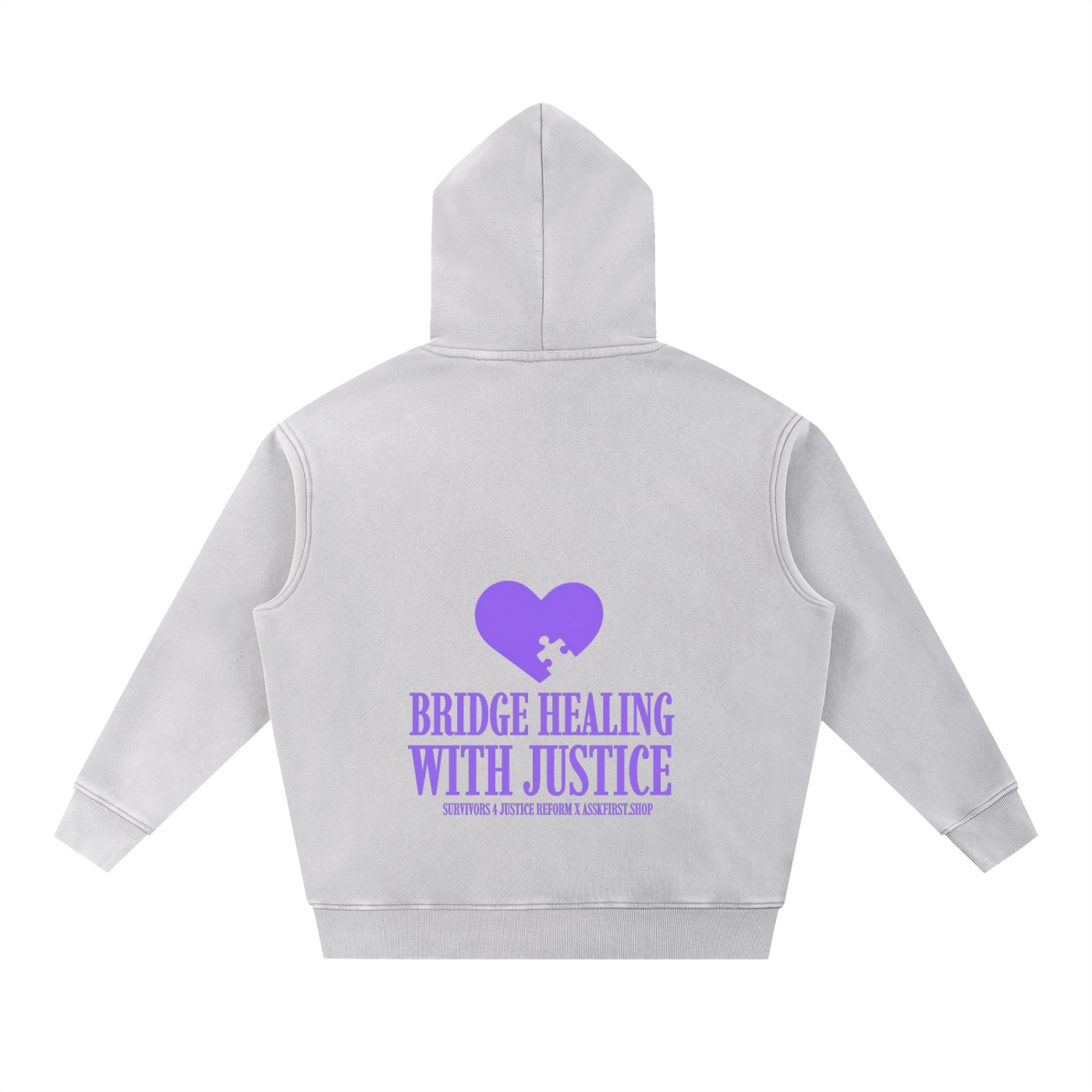 Survivors 4 Justice Reform x Assk First Snow Wash Fleece Oversize Hoodie