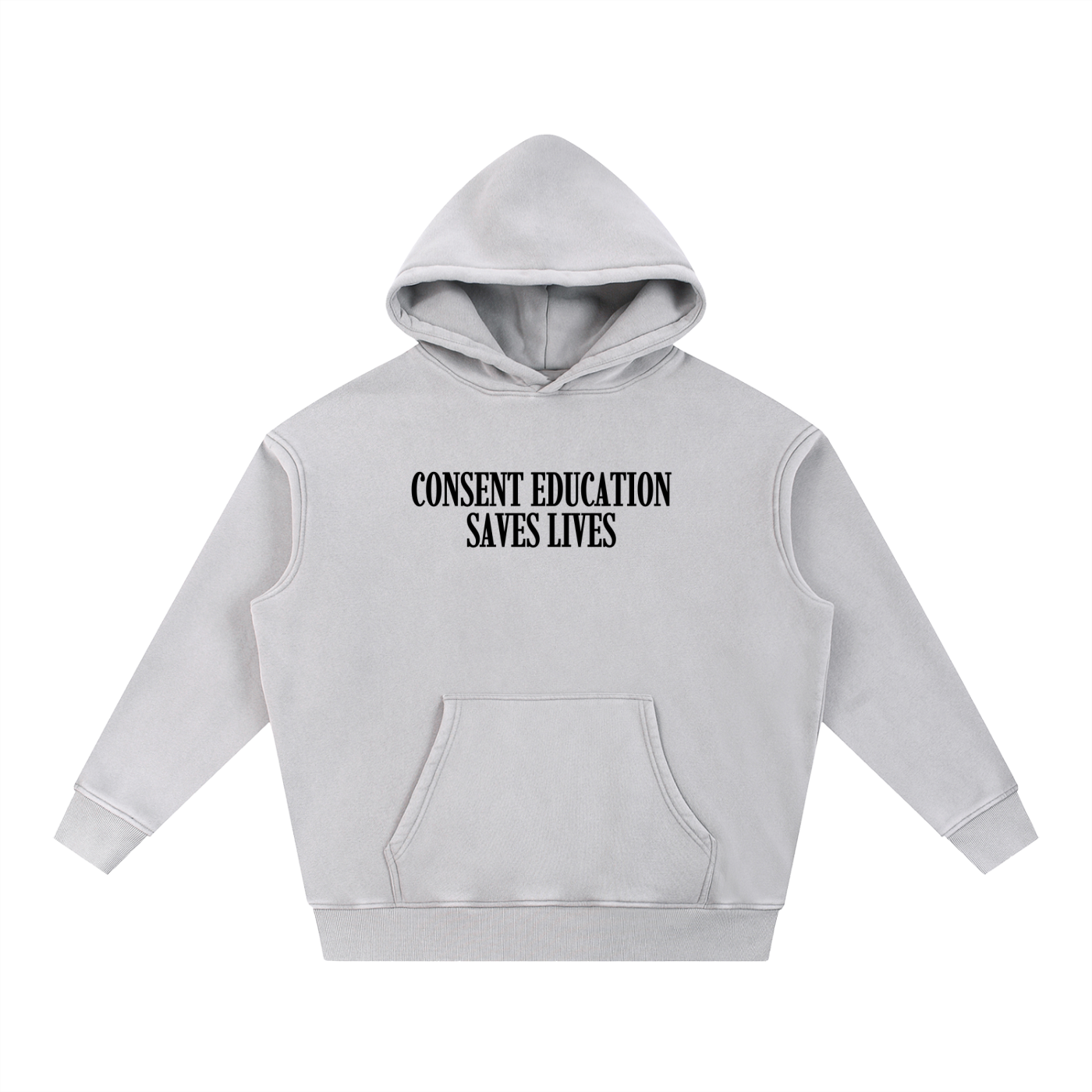 Snow Wash Fleece Oversize Hoodie