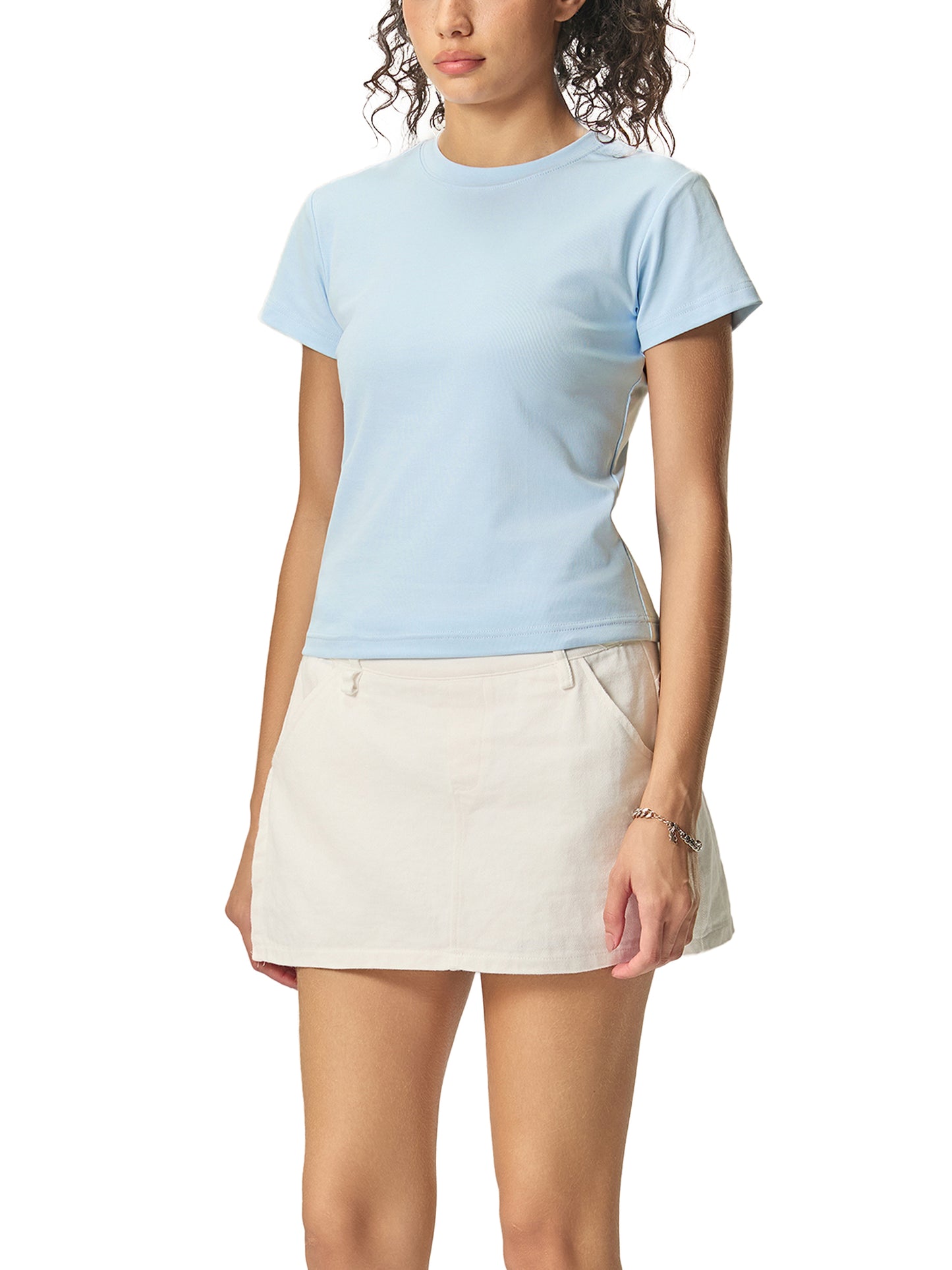 S4JR Bodycon Crewneck T-Shirt
