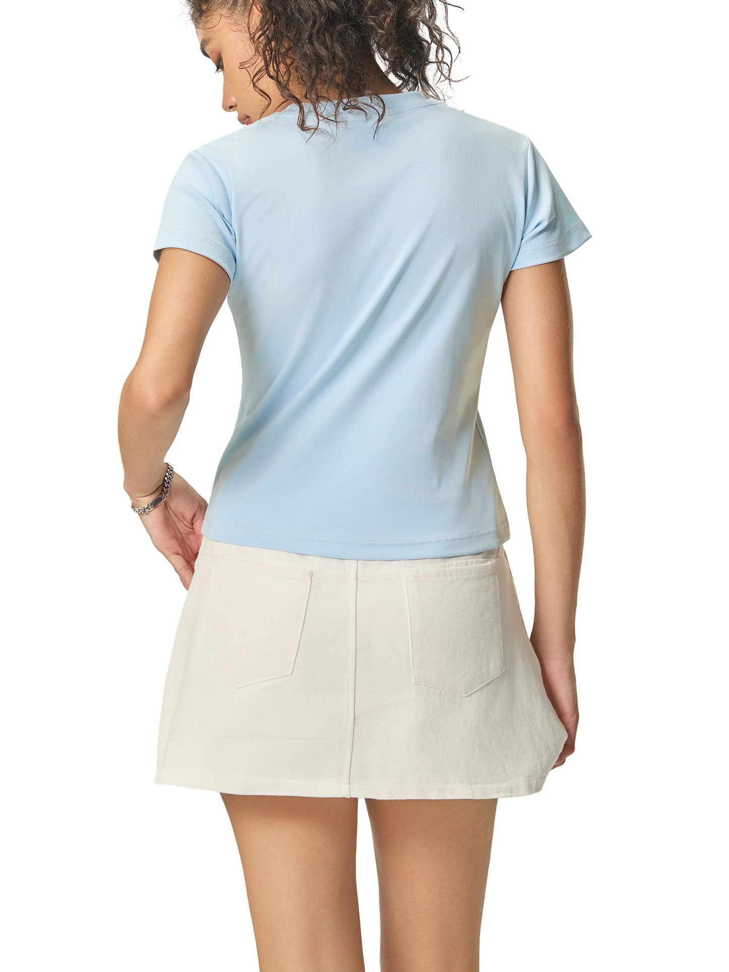 S4JR Bodycon Crewneck T-Shirt