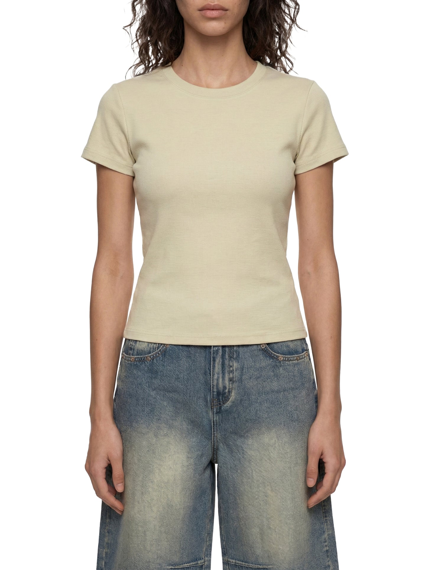S4JR We Believe You Women's Slim Fit Crewneck T-Shirt