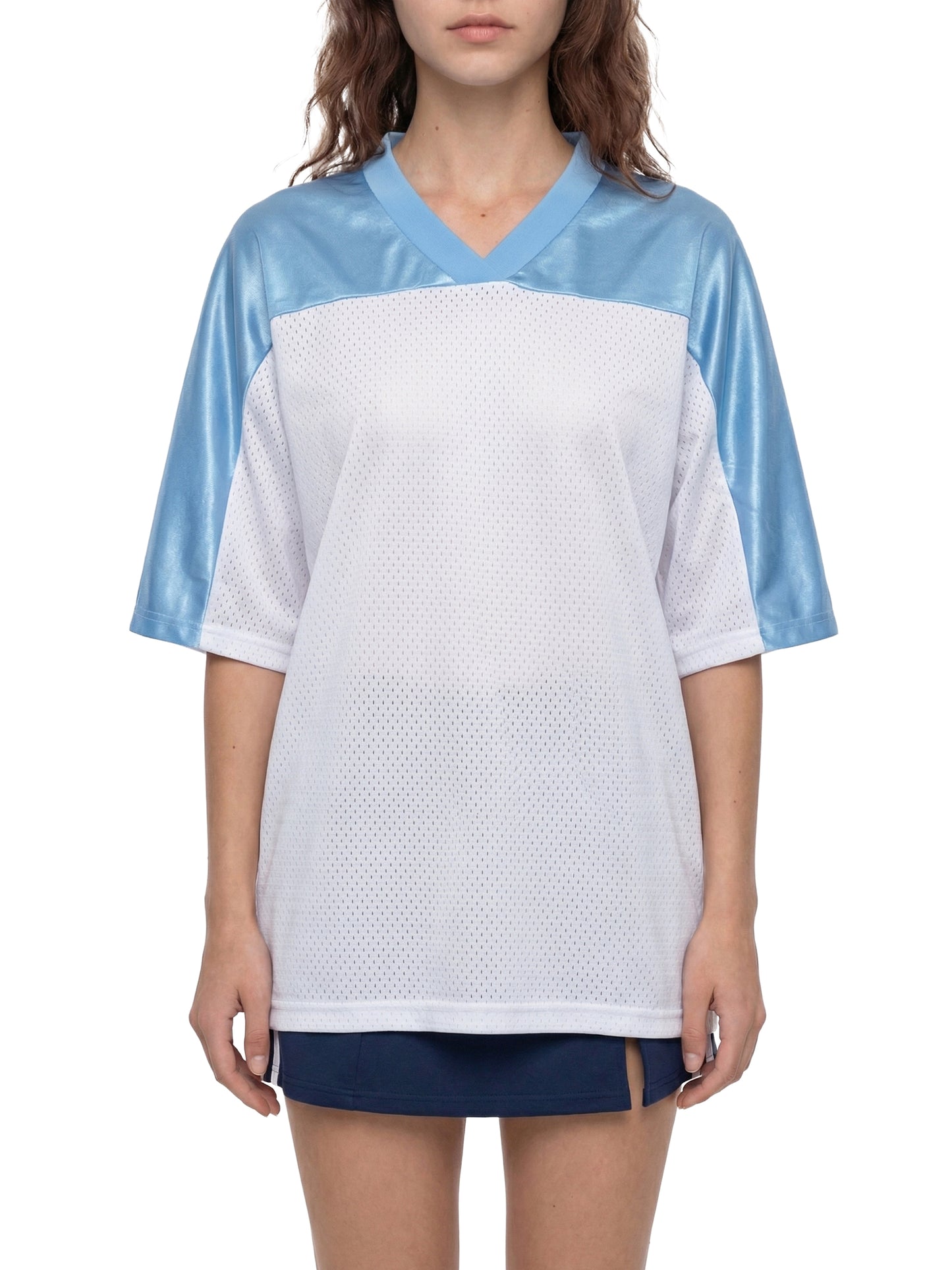 Get Consent PRIDE Oversized Mesh V-Neck Soccer Jersey