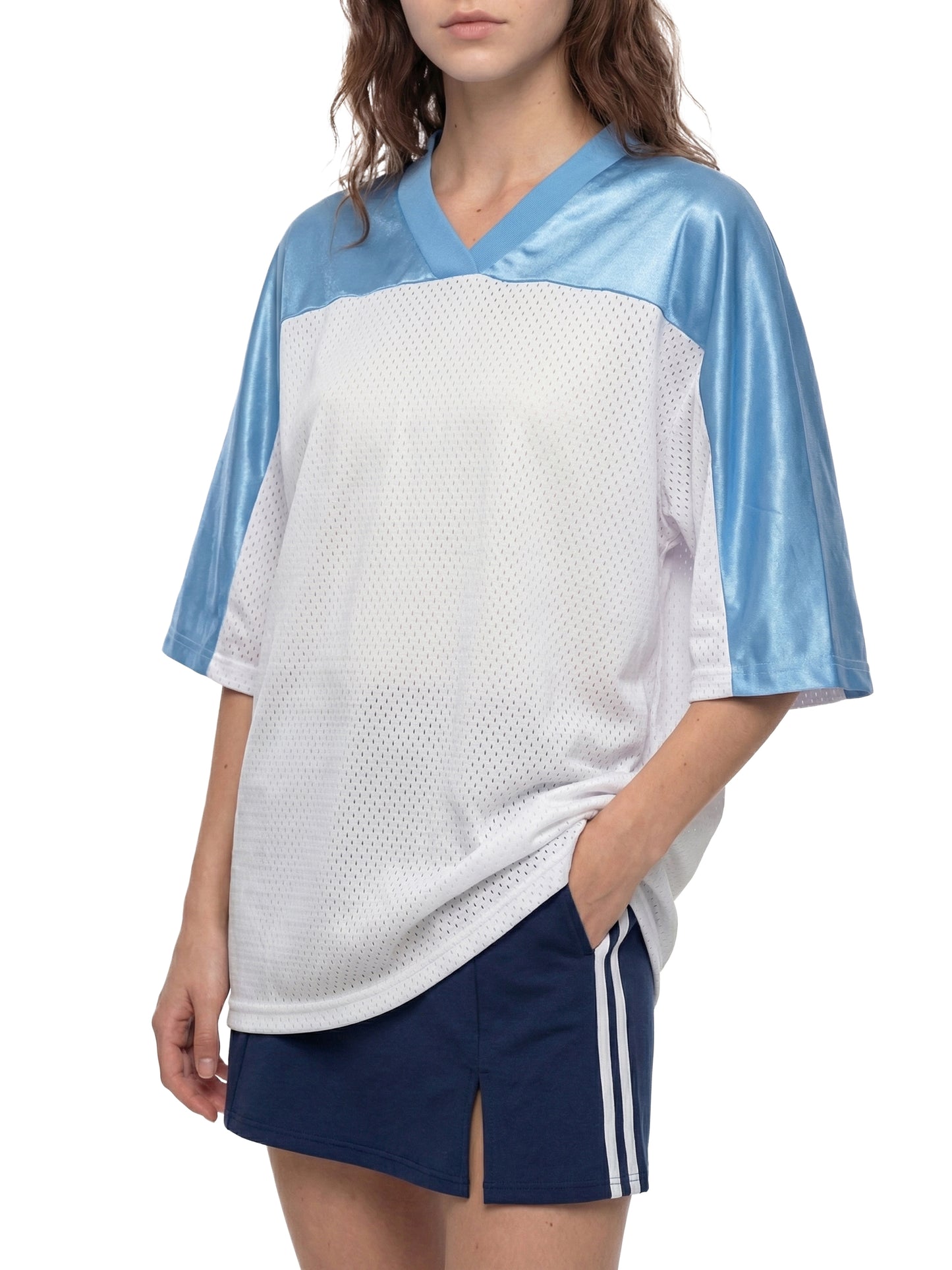 Get Consent PRIDE Oversized Mesh V-Neck Soccer Jersey