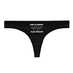 "FOR DAISY" BLACK THONG 6 PACK