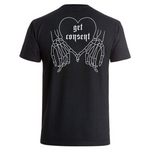 "Get Consent" Skeleton Hands Tee Shirt