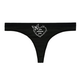 "CLASSIC CONSENT" BLACK THONG 6 PACK