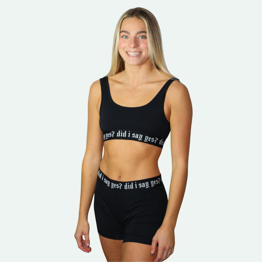 Did I Say Yes? Bra and UNISEX Boxer Brief Set – Assk First