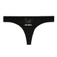 "CLASSIC CONSENT" BLACK THONG 6 PACK