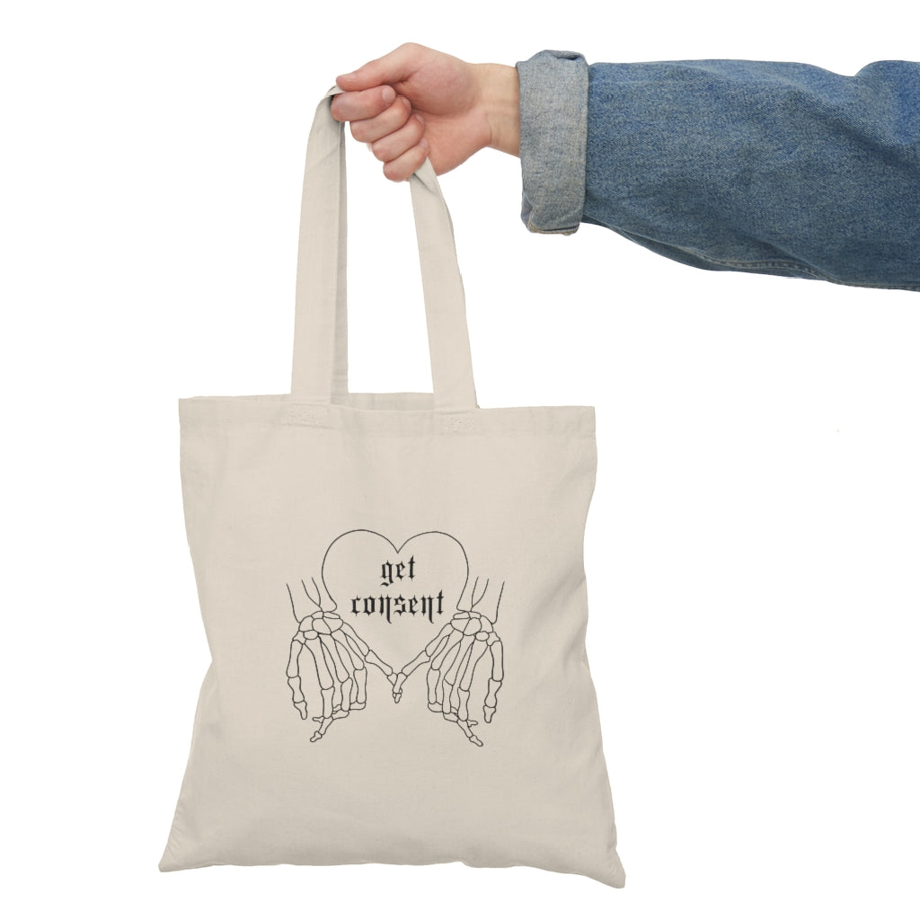 Get Consent Natural Tote Bag