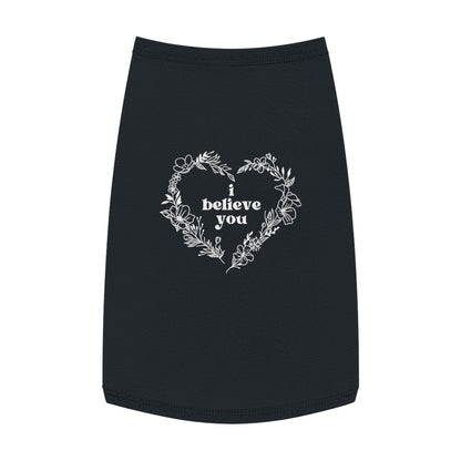 "I Believe You" Flower Pet Tank Top