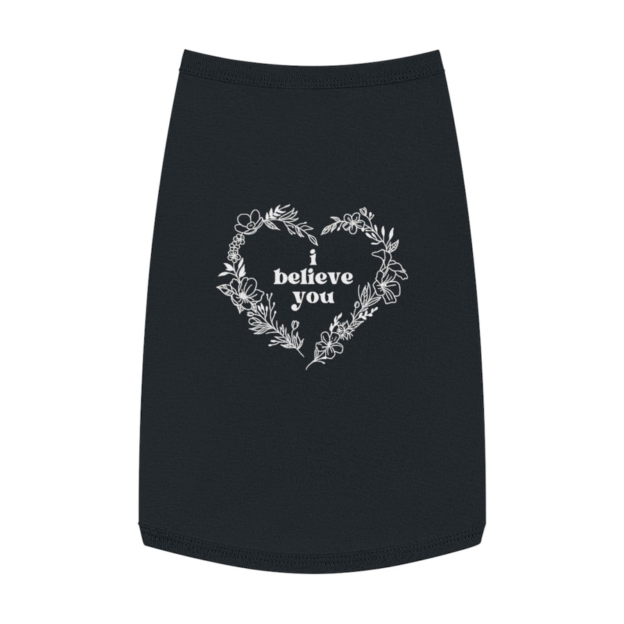 "I Believe You" Flower Pet Tank Top