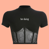 "For Daisy" Cropped Corset Fashion Top