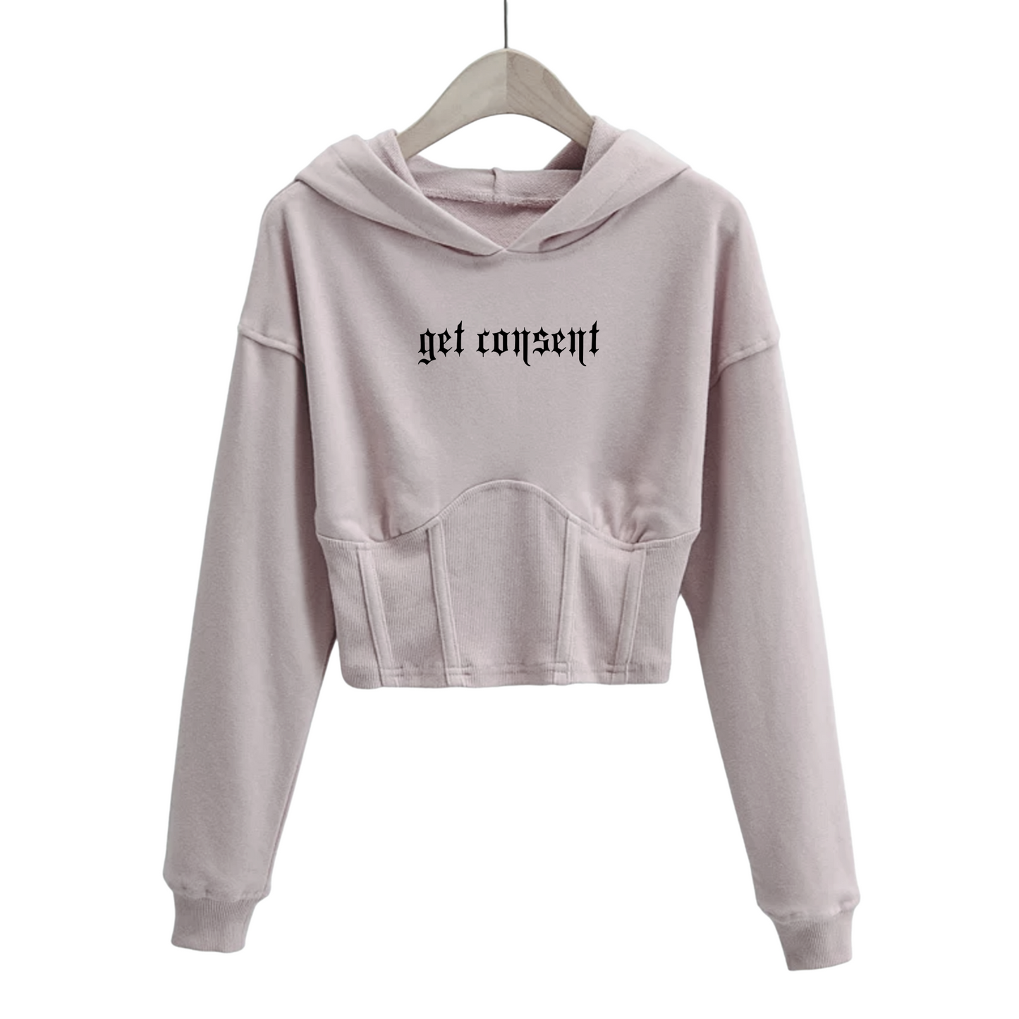 "Get Consent" Corset Hoodie