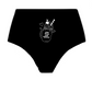 "BEST SELLERS" BLACK HIGH WAISTED THONG SPANDEX BLEND 6 PACK