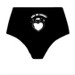 "BEST SELLERS" BLACK HIGH WAISTED THONG SPANDEX BLEND 6 PACK