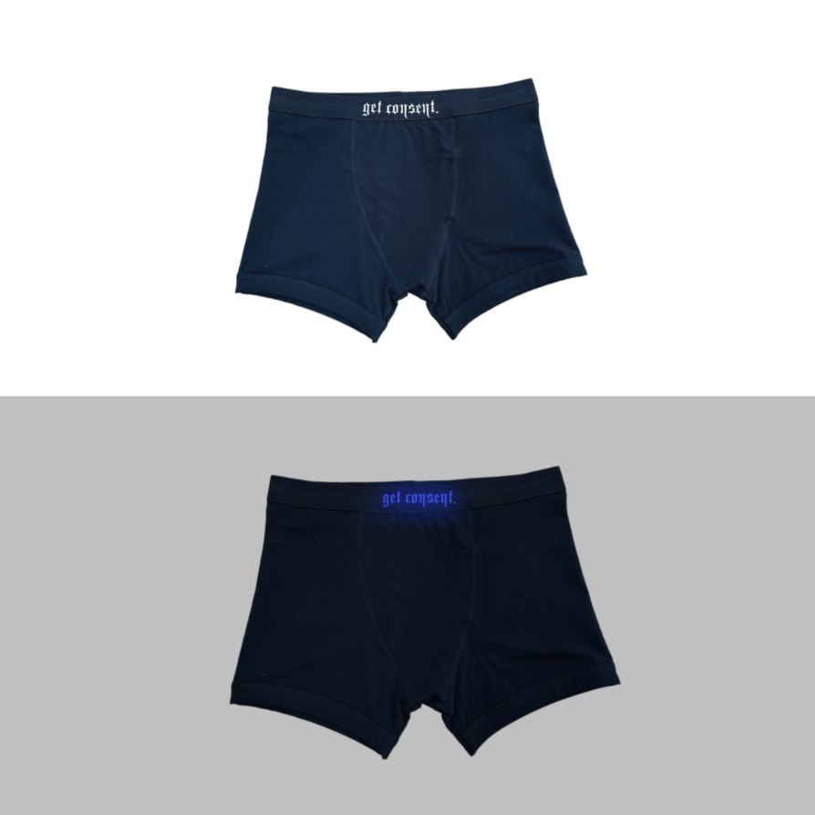 Glow In The Dark "Get Consent" Unisex Boxer Brief