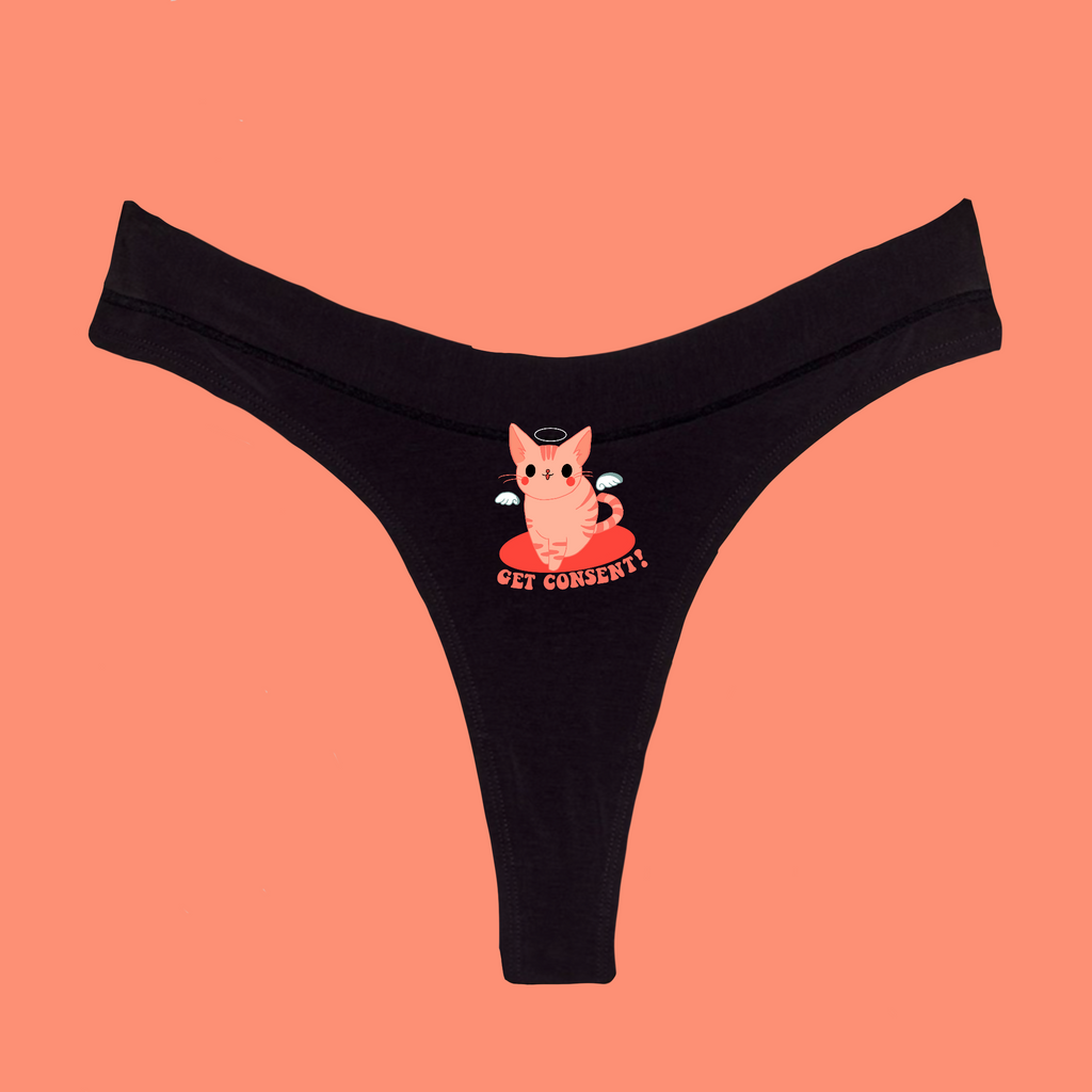 Womens Cat Lady Panties Funny Bikini Brief Kitten Lovers Cute Butt Graphic Underwear  Ladies 