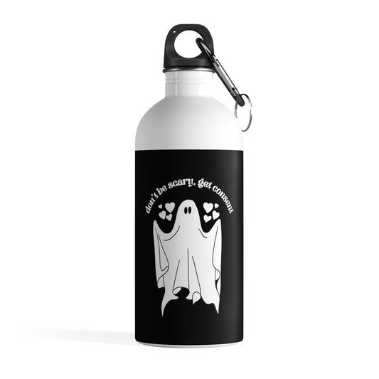 Consent Ghost Guy Stainless Steel Water Bottle