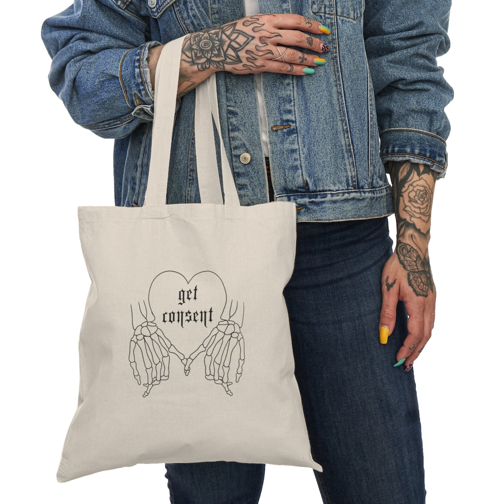 Get Consent Natural Tote Bag