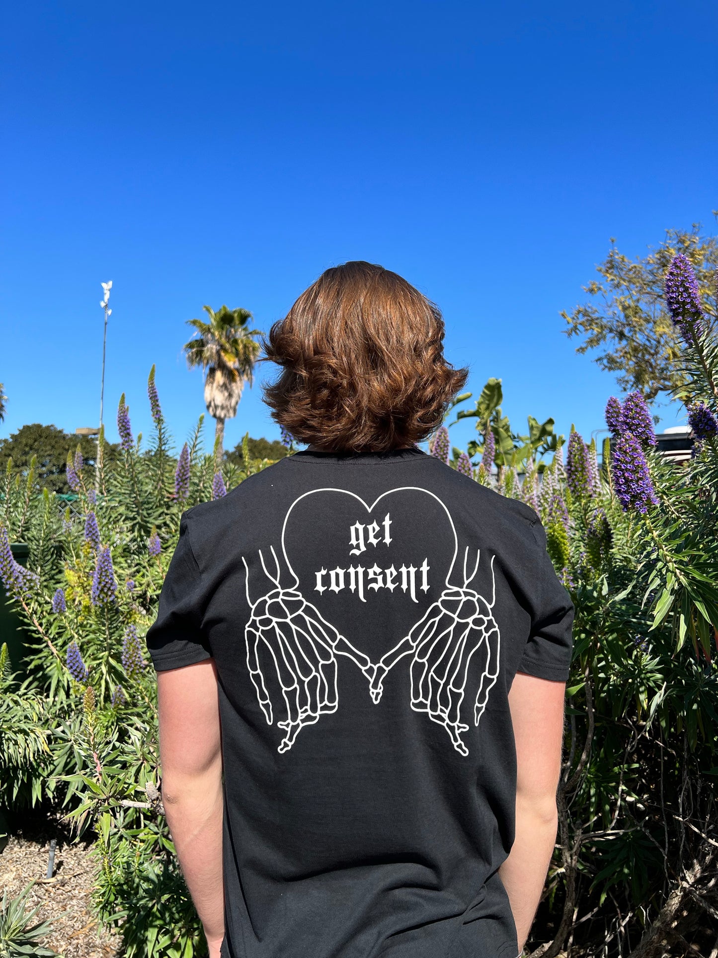 "Get Consent" Skeleton Hands Tee Shirt